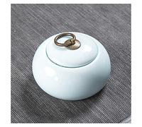 YHNNH pet memorial urn, Handmade Ceramic Pet Cremation Urns Memorial Hall Ashes Casket Keepsake Funeral Urn For Home Or Cemetery Dog Cat(N)