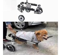 YHNNH pet trolley， Dog Cat Wheel Chair Cart Adjusting, Rear Support Pet Mobility Aid for Hind Legs Walking, Small Medium Large Pets Device(XS)