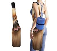 YHNNH Pomeranian Yoga Mat Bag Yoga Backpack Multi Pocket Exercise Yoga Mat Carrier Multi-Functional Storage Bag for Pilates Beach Travel And Everyday Use