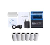 YHNNH Portable Mini Printer Bluetooth 58mm 2 Inch Wireless Receipt POS PC Pocket Bill Maker(1Pinter Add 7Rolls)