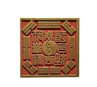 YHNNH Pure Copper Taoist Ritual Object Seal - Eight Diagrams Commanding Summoning Seal of The Supreme God Daoist Master, Taoist Ritual Seal, Traditional Craftsmanship, Home Decoration Item