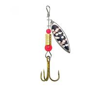 YHNNH Rotating Sequins 6cm3g, Multiple Pattern Composite Rotating Sequins, Three Hooks, Willow Leaf Sequins, Luya Bait Wholesale