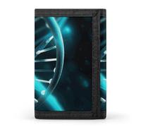 YHNNH Science Gene Strand Trifold Wallet Polyester Casual Wallets Portable Stylish Coin Purse for Men And Women