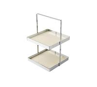 YHNNH, Simple Double-layer Decorative Pastry Tray Afternoon Tea Dessert Exhibition Display Rack Cake Tray