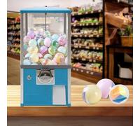 YHNNH, Small Business Gumball Vending Capsule Device,Prize Machine for Kids,For Party Shopping Mall Supermarket,Red(Blue)