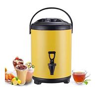 YHNNH, Stainless Steel Hot and Cold Water Dispenser 6L 8L 10L 12L Urn Boiler - Portable Large Capacity Sealing Teapot with Faucet(D,10L)