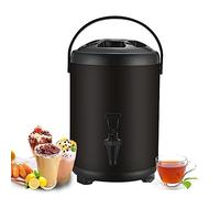YHNNH, Stainless Steel Hot and Cold Water Dispenser 6L 8L 10L 12L Urn Boiler - Portable Large Capacity Sealing Teapot with Faucet(B,12L)