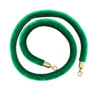 YHNNH, Stanchion Rope/Crowd Control Ropes, Hanging VIP Queue Barrier Rope, with Hooks, for Party Movie Theaters/(Green,2.5M/98.4Inch/8.2Ft)