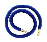 YHNNH, Stanchion Rope/Crowd Control Ropes, Hanging VIP Queue Barrier Rope, with Hooks, for Party Movie Theaters/(Blue,3M/118Inch/9.8Ft)