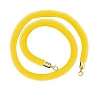 YHNNH, Stanchion Rope/Crowd Control Ropes, Hanging VIP Queue Barrier Rope, with Hooks, for Party Movie Theaters/(Yellow,1.7M/67Inch/5.6Ft)