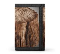 YHNNH Stump of Oak Tree Trifold Wallet Polyester Casual Wallets Portable Stylish Coin Purse for Men And Women