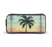 YHNNH Stylish Large Pencil Case A Tropical Palm Tree Printed, Big Capacity Pencil Pouch Stationery Pen Bag, Storage High Capacity Bag Pouch Holder Box Organizer, Marker Pen Case for Women & Men