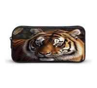 YHNNH Stylish Large Pencil Case Bengal Tiger Printed, Big Capacity Pencil Pouch Stationery Pen Bag, Storage High Capacity Bag Pouch Holder Box Organizer, Marker Pen Case for Women & Men