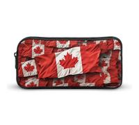 YHNNH Stylish Large Pencil Case Canadian Flag Printed, Big Capacity Pencil Pouch Stationery Pen Bag, Storage High Capacity Bag Pouch Holder Box Organizer, Marker Pen Case for Women & Men