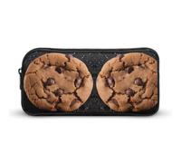YHNNH Stylish Large Pencil Case Chocolate Cookie Printed, Big Capacity Pencil Pouch Stationery Pen Bag, Storage High Capacity Bag Pouch Holder Box Organizer, Marker Pen Case for Women & Men