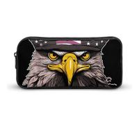 YHNNH Stylish Large Pencil Case Cool Eagle Printed, Big Capacity Pencil Pouch Stationery Pen Bag, Storage High Capacity Bag Pouch Holder Box Organizer, Marker Pen Case for Women & Men