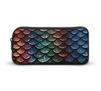 YHNNH Stylish Large Pencil Case Dragon Scale Printed, Big Capacity Pencil Pouch Stationery Pen Bag, Storage High Capacity Bag Pouch Holder Box Organizer, Marker Pen Case for Women & Men
