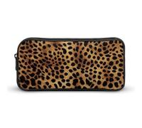 YHNNH Stylish Large Pencil Case Leopard Animal Print Printed, Big Capacity Pencil Pouch Stationery Pen Bag, Storage High Capacity Bag Pouch Holder Box Organizer, Marker Pen Case for Women & Men