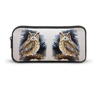 YHNNH Stylish Large Pencil Case Owl Printed, Big Capacity Pencil Pouch Stationery Pen Bag, Storage High Capacity Bag Pouch Holder Box Organizer, Marker Pen Case for Women & Men