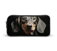 YHNNH Stylish Large Pencil Case Pad Dachshund Printed, Big Capacity Pencil Pouch Stationery Pen Bag, Storage High Capacity Bag Pouch Holder Box Organizer, Marker Pen Case for Women & Men