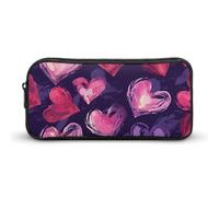 YHNNH Stylish Large Pencil Case Red Shape Image Printed, Big Capacity Pencil Pouch Stationery Pen Bag, Storage High Capacity Bag Pouch Holder Box Organizer, Marker Pen Case for Women & Men