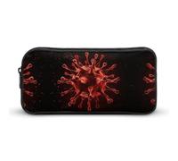 YHNNH Stylish Large Pencil Case Red Shape Printed, Big Capacity Pencil Pouch Stationery Pen Bag, Storage High Capacity Bag Pouch Holder Box Organizer, Marker Pen Case for Women & Men