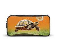YHNNH Stylish Large Pencil Case Tortoise Turtle Jumping Printed, Big Capacity Pencil Pouch Stationery Pen Bag, Storage High Capacity Bag Pouch Holder Box Organizer, Marker Pen Case for Women & Men
