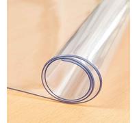 YHNNH Tablecloth Protector Crystal Clear Vinyl 2mm Thick 90x200cm/100x120cm/100x150cm Clear Table Top Protector Plastic PVC Table Mat Kitchen Dining Room Wood Furniture Protective Cover(100x120cm/
