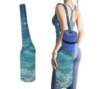 YHNNH The Deep Ocean Yoga Mat Bag Yoga Backpack Multi Pocket Exercise Yoga Mat Carrier Multi-Functional Storage Bag for Pilates Beach Travel And Everyday Use