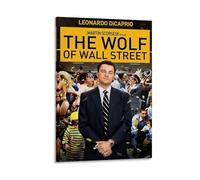 YHNNH The Wolf of Wall StreetRetro Wall Art Poster Classic Style Posters Perfect Fashioned Decor for Library Bar Or Home Theater12x18inch(30x45cm) Frame-style
