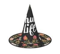 YHNNH Thug Life Flowers Halloween Witcher Hat, Halloween Witcher Party Costume Accessories
