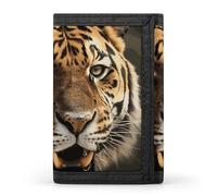 YHNNH Tiger Trifold Wallet Polyester Casual Wallets Portable Stylish Coin Purse for Men And Women