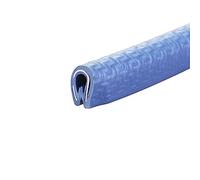 YHNNH, U Rubber Sealing Strip, U Shaped Sealing Strip 3.28Ft,with Metal Fit Gap for Most Cars Metal Edges,Durable and Cleanly Removable Design(Blu,8mm x 6mm)