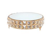YHNNH, Wedding Crystal Dessert Stand Display Stand Ornament Dessert Cold Tea Stand Cosmetic Organizer Cake Tray