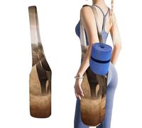 YHNNH Wild Animals Elephants Yoga Mat Bag Yoga Backpack Multi Pocket Exercise Yoga Mat Carrier Multi-Functional Storage Bag for Pilates Beach Travel And Everyday Use