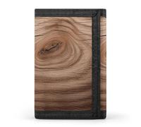 YHNNH Wood Grain Trifold Wallet Polyester Casual Wallets Portable Stylish Coin Purse for Men And Women