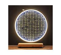 YHNNH Wooden Heart Sutra Lamp Circle Buddha Statue Ornament Feng Shui Decoration in The Living Room Entrance Sculpture Ornaments