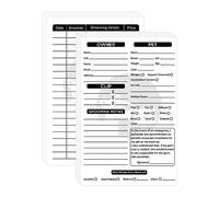 YHNTGB 54 Pack Pet Grooming Cards Customer Information Form Contact Profile Extender for Professional Dog and Cat Beautician Kennel Care