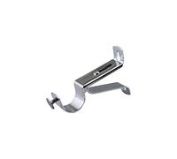 YHO Curtain Rod Pole Brackets 19mm 28mm 35mm Recess Extendable Double Polished Chrome (19mm Adjustable)