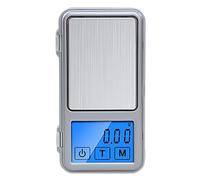 YHOMU Digital Jewelry Scale 500G/0.1G, Mini Electronic Pocket Scale, Stainless Steel, Touch Screen, Scale, Fcc & Ce Certified, 4.3X2.3X0.6 In