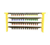 YHomU Efficient Queen Rearing System 56 Pcs, Queen Cell Cups, Foldable, 4-Layer Design, Support Rods, For Beekeeping