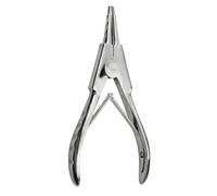 YHomU Opening Pliers, 5.5 In Stainless Steel Piercing Tool, Spring Loaded Nose Pliers, Grooved Jaws, Comfort Grip For Captive Bead Rings Jewelry