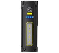 YHomU Portable COB LED Emergency Light, Mini USB C Rechargeable Flashlight, Strong Attachment Force Work Light, Includes Power Bank and 4-Level Indicator for Car Repair