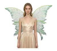 Yhong Butterfly Fairy Wings for Adults Parade Accessory Green One Size