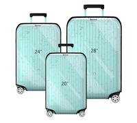 YHOUSE Suitcase Covers For Luggage, 28 Inch Clear PVC Luggage Covers Protector Full Thicken Transparent Waterproof Suitcase Sleeve With Large Velcro for 20"-30" Wheeled Suitcases, Clear Luggage Cover
