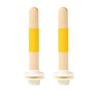 Yhplxyuus 2Pieces Bird Perch Stand for African Greys and Parrots Promotes Beaks and Nails Grinding Exercise Wood Stand Easy Install Bird Perch