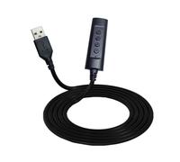 Yhplxyuus 3.5mm to USB External Sound Card with Volumes Control/Mics/on OffButton Automatically Detect Sound Card Size