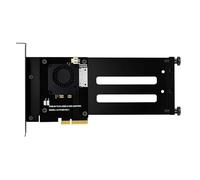 Yhplxyuus Actives Thermals Management PCIe 5.0 Adapters Card for E1S Supporting NVMe HDDs High Compatibility E3.S U.2 U.3 Format NVMe Adapters