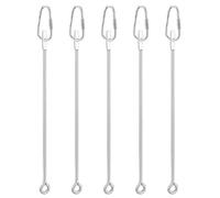 Yhplxyuus Cage Feeder Skewer, Stainless Steel Fruit and Veg Holder, Interactive Food Toy for Birds for Most Cages Bird Cage Food Holder