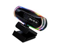 Yhplxyuus Clear 4K Autofocusing Webcam with Vibranted LED Effects 1080P 60fps / 4K30fps for Streamers and Teachers Streaming Camera